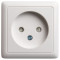 ХИТ О/У РОЗЕТКА без заземления со шторками ИЗОЛ.ПЛ 10А, 250В, БЕЛЫЙ. Россия