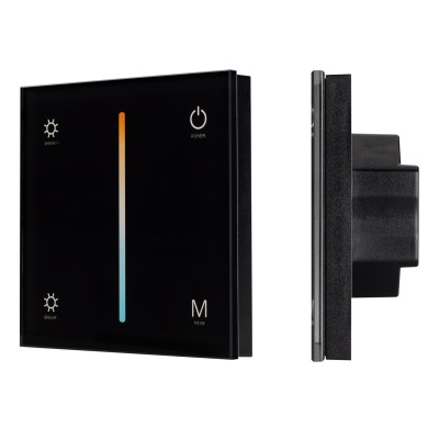 Панель SMART-P21-MIX-G-IN Black (12-24V, 4x3A, Sens, 2.4G) (Arlight, IP20 Пластик, 5 лет), 033765