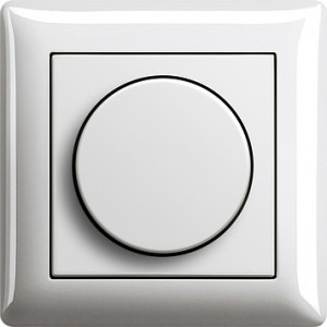 Gira Светорегулятор поворотный, глянцевый белый, серия Standard