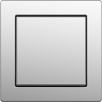 Gira Выключатель 1-клавишный, нержавеющая сталь, серия E2