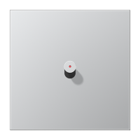 Центральная плата, 1 пост, 1 тумблер, конус c окошком; металл; алюминий; серия LS, AL12-0KOK0