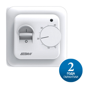 140F1010R - Терморегулятор ДЕВИ Base, с датчиком пола, 16А, ДЕВИ