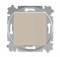 ABB EPJ Levit кофе макиато / белый Переключатель перекрёстный 1-клавишный,