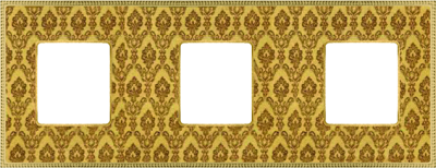 FD01443DGOB Fede Belle Epoque Tapestry Рамка 3-ная, Decorgold-Bright Gold