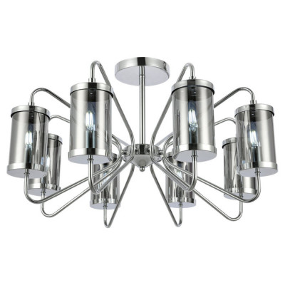 Evoluce SLE102302-08 Светильник потолочный Хром/Дымчатый E14 8*40W