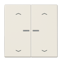 Клавиша для KNX кнопки, 2 группы, с окошком и символами"стрелки"; дюропласт; слоновая кость, LS102KO5P