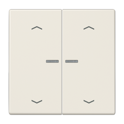 Клавиша для KNX кнопки, 2 группы, с окошком и символами"стрелки"; дюропласт; слоновая кость, LS102KO5P