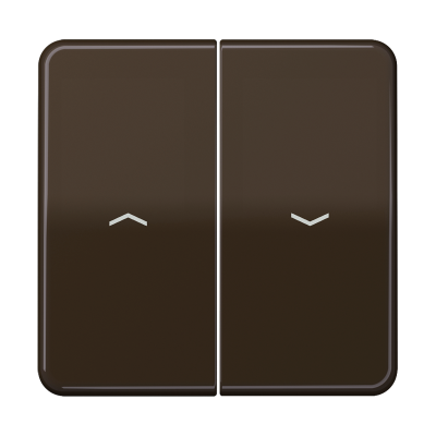 Клавиши для выключателя управления жалюзи 509VU и кнопки 539VU; коричневые, CD595PBR