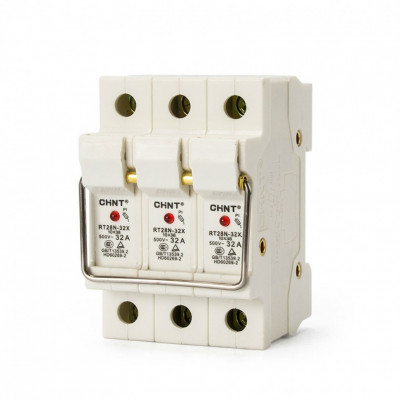 Chint Держатель плавких вставок с индикацией RT28N-32X 10х38 3П (R), 520488