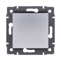 Выключатель 1-клавишный проходной 10А/250В, изогнутый, серый Kollinger REA-R-003GY для Aspekt, Eleganz, Reflex Выключатель 1-клавишный проходной 10А/250В, изогнутый, серый Kollinger REA-R-003GY для Aspekt, Eleganz, Reflex
