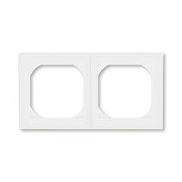 3901H-A05520 03 - Рамка ABB Levit 2 поста 55х55 для механизмов BJE белый / белый - 2CHH015520A4003
