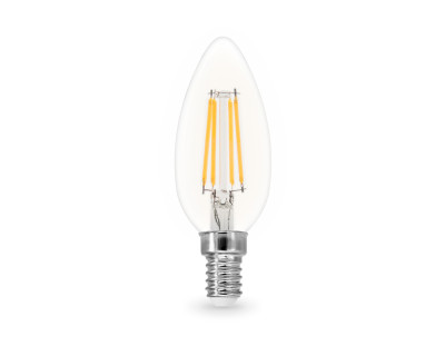 Светодиодная лампа филамент свеча C35 E14 15Вт 4000K 270°, AMBRELLA LIGHT, 351514
