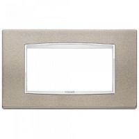 20654.C14 - Vimar Накладка классика для 4 модуля титан матовый 20654.C14 - Vimar Накладка классика для 4 модуля титан матовый
