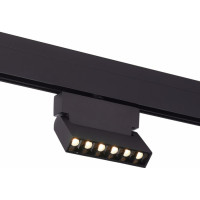 ST LUCE ST362.446.06 Магнитный трековый светильник Черный LED 1*6W 4000K 532Lm Ra>90 36° IP20 L120xW22xH134 48V