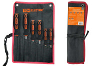 Набор отверток 6 шт.: SL:3х75;5х100;6х125, PH:0х75;1х75;2х100 (тканевый чехол), CR-V "Алмаз" TDM Electric, SQ1013-0203