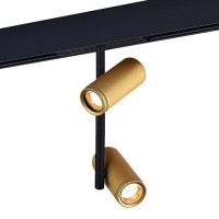 ST LUCE ST808.236.16 Магнитный трековый светильник Золотистый LED 1*16W 3000K 1 100Lm Ra>90 36° IP20 D45xH240 48VV