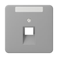 Крышка для ординарной телефонной и компютерной розетки UAE; серая, CD569-1NAUAGR Крышка для ординарной телефонной и компютерной розетки UAE; серая, CD569-1NAUAGR