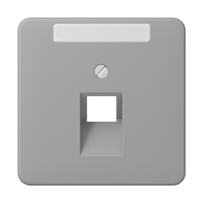 Крышка для ординарной телефонной и компютерной розетки  UAE; серая, CD569-1NAUAGR