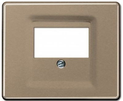 SL569TGB - Крышка для ТАЕ и USB розеток, фиксация винтом; металл; золотая бронза; SL500, Jung