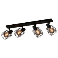 390044 Спот TOSSINO, 4x40W, E27, L770, B80, H230, сталь, черный