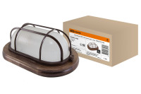 Светильник НПБ1202 венге овал с реш. 100Вт IP54 TDM Electric, SQ0303-0439