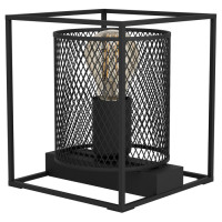 43774 Настольная лампа CATTERICK, 1Х40W, E27, L165, B165, H190, сталь, черный