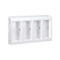 Simon Connect Белая Коробка Cima Pro для наружного монтажа на 4 Cima-модуля, SBC450-9