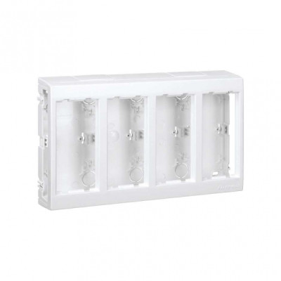 Simon Connect Белая Коробка Cima Pro для наружного монтажа на 4 Cima-модуля, SBC450-9
