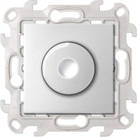 Simon Светорегулятор LED поворотно-нажимной проходной 6-60Вт 230В~ цвета алюминий S24 Harmonie, 2412313-033 Simon Светорегулятор LED поворотно-нажимной проходной 6-60Вт 230В~ цвета алюминий S24 Harmonie, 2412313-033