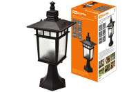 Светильник садово-парковый "Тамплиеры" 100 Вт, стойка, шагрень/черный, Е27, TDM Electric, SQ0330-0325