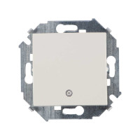 Simon Simon15 Кнопка 1-клав. с пиктограммой 16А 250В~, винт. зажим, сл. кость, 1591150-031