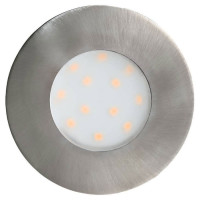 96415 Уличный светодиодный светильник встраиваемый PINEDA-IP, 1х6W(LED), ?78, пластик, никель матов