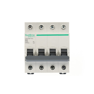 City9 Set Автоматический выключатель (АВ) B 40А 4P 6kA 400В, Systeme Electric, C9F16440