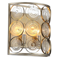 ST LUCE SL1105.201.02 Светильник настенный ST-Luce Золотистый с патиной/Золотистый, Прозрачный E14 2*60W