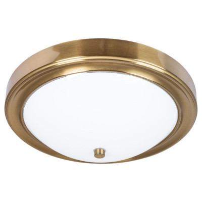 Arte Lamp JAMES, Светильник потолочный, цвет арматуры - полированная медь, цвет плафона/декора - белый, 3x40W E27, A4049PL-3PB