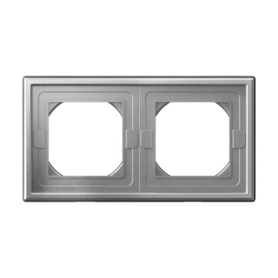 GAL440302 - ARTGALLERY 2-постовая РАМКА IP44, АЛЮМИНИЙ, Systeme Electric