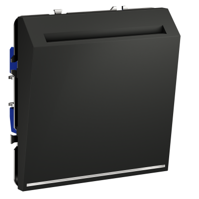 Выключатель встраиваемый VOLTUM S70 карточный 16А, (графит), VLS010707