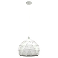 97855 Подвес ROCCAFORTE, 1х60W (E27), ?400, H1100, сталь, белый