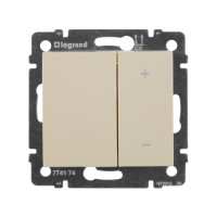 Legrand Диммер нажимной - Legrand Valena - 600Вт - слоновая кость, 774174