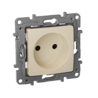 Legrand Розетка без заземления - Legrand Etika - со шторками 16А 250В винтовые зажимы - слоновая кость, 672334