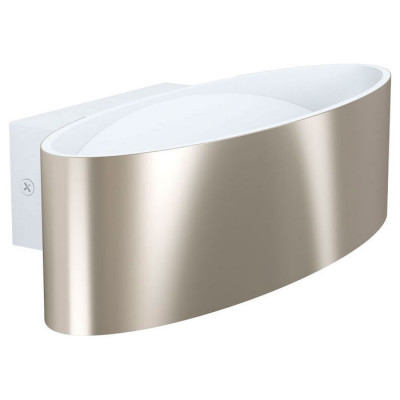 98543 Светодиод. бра MACCACARI, 10W(LED), 1100lm, L270, H75, A130, алюминий, сталь, белый, никель ма