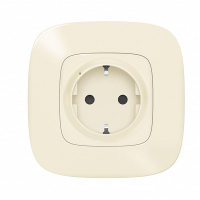 752694 - Valena Allure with NETATMO.Умная розетка 2К+З 16А 230В.Цвет Слоновая кость