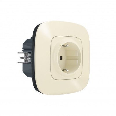 752694 - Valena Allure with NETATMO.Умная розетка 2К+З 16А 230В.Цвет Слоновая кость