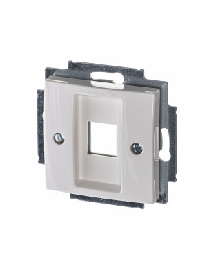 ABB BJB Basic 55 Бел Плата центральная  1-я для коммуникац розеток 0210, 0211 и 0219