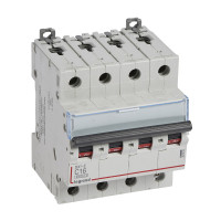 Legrand Автоматический выключатель DX?-E 6000 - 6 кА - тип характеристики C - 4П - 230/400 В~ - 16 А - 4 модуля, 407305