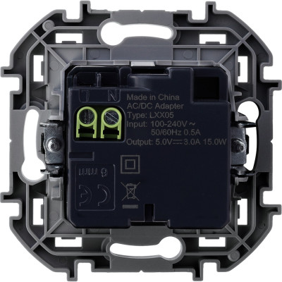 Legrand Зарядное устройство USB тип А+С - Legrand Inspiria - 3000мА 5В - белый, 673760