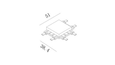 Коннектор системы CN-SLIM-WH-T SLIM бел. SWG PRO 00-00022075