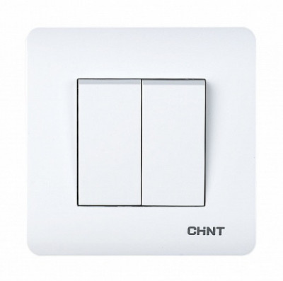 Chint 2-клавишный проходной выключатель 10А 250В, 715382