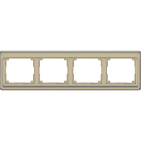 Рамка для горизонтальной установки, 4 поста; акриловое стекло; золотая бронза; SL500, SL5840GB