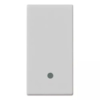 Vimar Клавиша на 1 модуль с индикатором "кольцо", серебро, 14021.SL